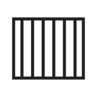 Prison Line Icon vector