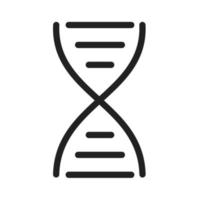 DNA Structure Line Icon vector
