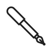 Fountain Pen Line Icon vector