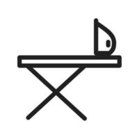 Iron Stand Line Icon vector