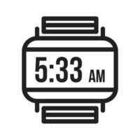 Wrist Watch Line Icon vector