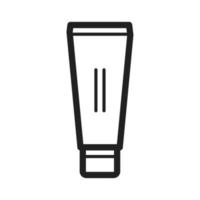 Cream in tube Line Icon vector