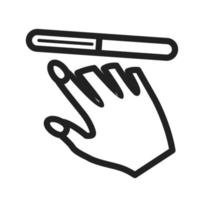 Nail Filer Line Icon vector