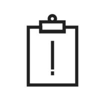 Assignment Late Line Icon vector