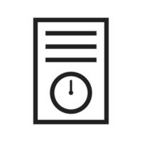 Longterm Contract Line Icon vector