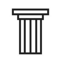 Column Line Icon vector