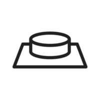 Button Line Icon vector