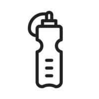 Water Bottle Line Icon vector