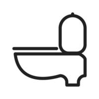 Toilet Seat Line Icon vector