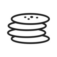 Pancakes Line Icon vector