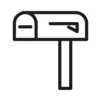 Mailbox Line Icon vector