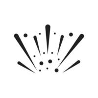 Fireworks Line Icon vector