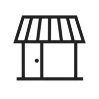 Shop I Line Icon vector