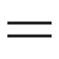 Equal To Line Icon vector