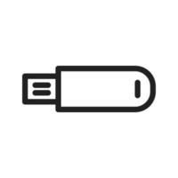 USB Cable Line Icon vector