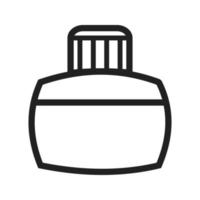Ink Bottle Line Icon vector