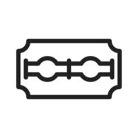 Razor Blade Line Icon vector