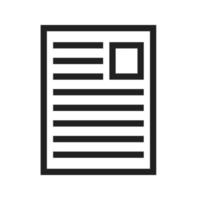 User Documents Line Icon vector