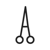 Scissors III Line Icon vector