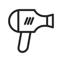 Hair Dryer Line Icon vector