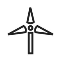 Windmill Line Icon vector