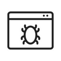 Web Crawler Line Icon vector