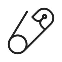 Safety Pin Line Icon vector