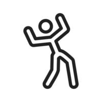 Aerobics I Line Icon vector