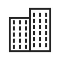 Apartments Line Icon vector