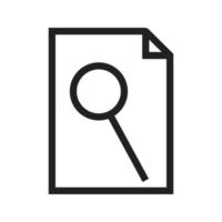 Find in Page Line Icon vector