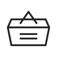 Lunch Basket Line Icon vector