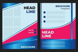 set of business brochure, flyer, leaflet, pamphlet, or copy space vector