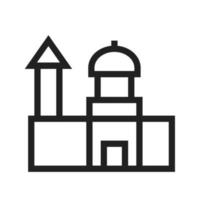 St. Paul's Cathedral Line Icon vector