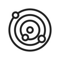 Atomic Structure Line Icon vector