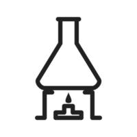 Chemical Experiment Line Icon vector