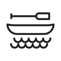 Boat I Line Icon vector