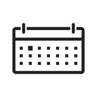 Scheduled Event Line Icon vector