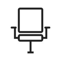 icono de línea de asiento de evento vector