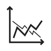 Frequency Graphs Line Icon vector