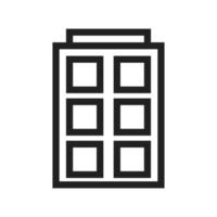 Building Line Icon vector