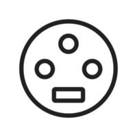 Settings Input SVideo Line Icon vector