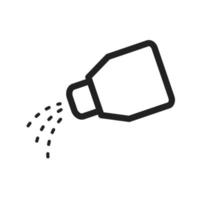 Salt bottle Line Icon vector