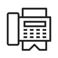 Fax Machine Line Icon vector