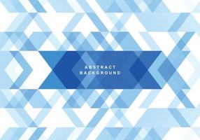 Abstract triangle blue geometric shapes background vector