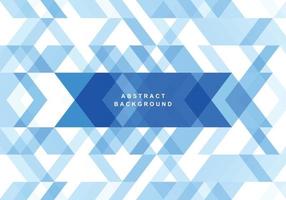 Abstract triangle blue geometric shapes background vector