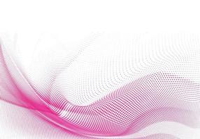 ilustración de fondo de onda que fluye punteada rosa moderna vector