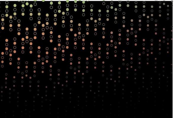 Dark Green, Red vector layout with circle shapes.