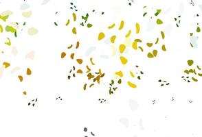 Light green, yellow vector background with abstract forms.