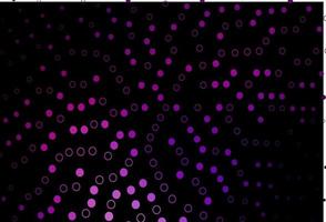 Dark Purple vector texture with disks.