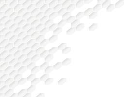 Honeycomb shape white Background have copy space, polygon white background, light and shadow on white paper background, Embossed Hexagon vector